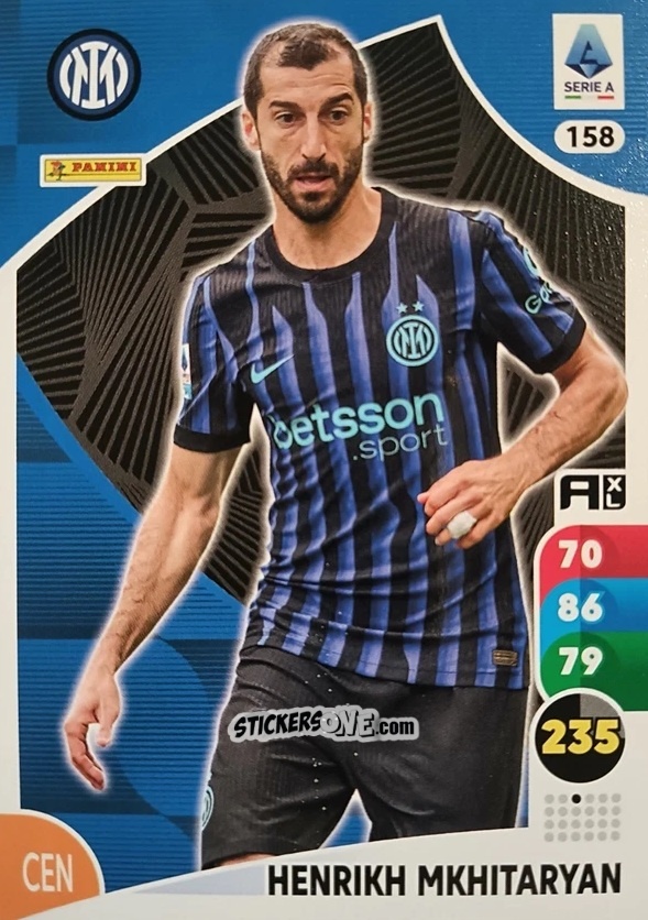 Cromo Henrikh Mkhitaryan - Calciatori 2025-2026. Adrenalyn Xl n. 158 - Panini