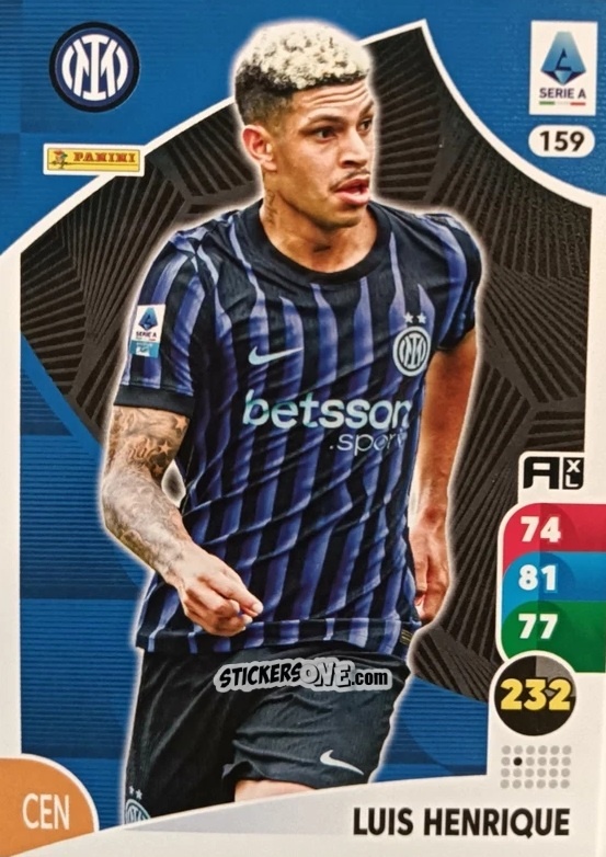 Cromo Luis Henrique - Calciatori 2025-2026. Adrenalyn Xl n. 159 - Panini