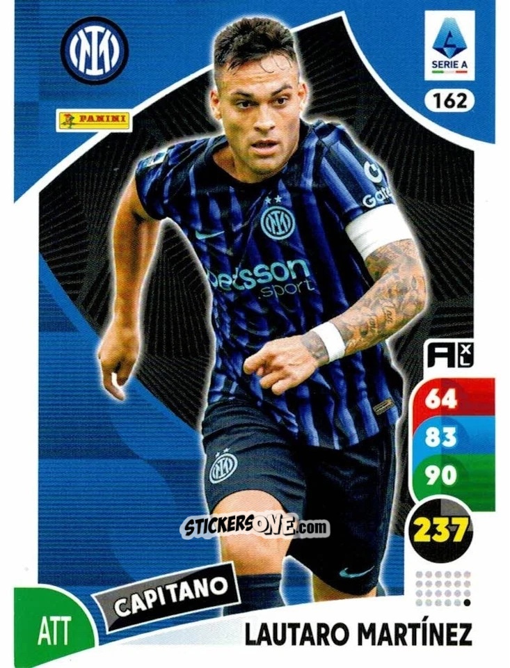 Figurina Lautaro Martínez - Calciatori 2025-2026. Adrenalyn Xl n. 162 - Panini
