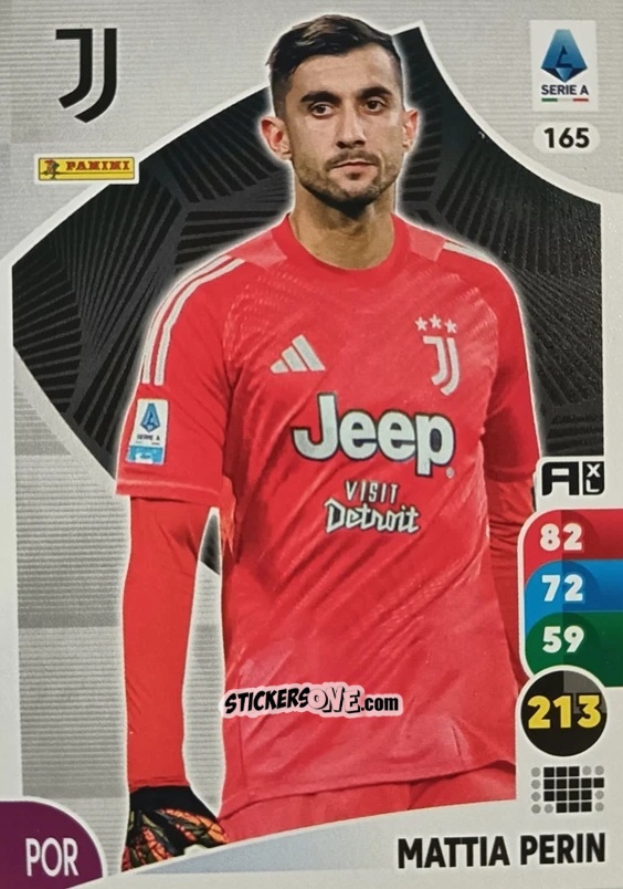Cromo Mattia Perin - Calciatori 2025-2026. Adrenalyn Xl n. 165 - Panini