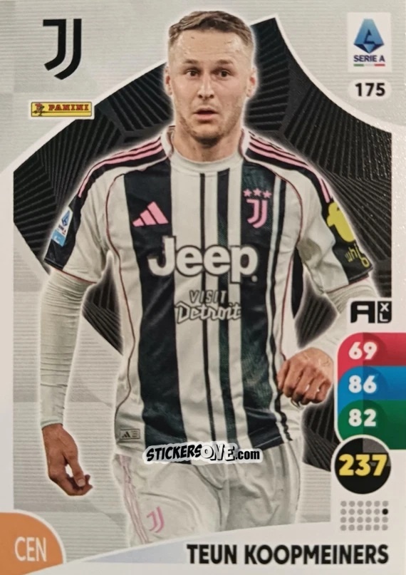 Figurina Teun Koopmeiners - Calciatori 2025-2026. Adrenalyn Xl n. 175 - Panini