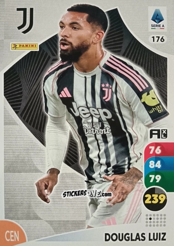 Cromo Douglas Luiz - Calciatori 2025-2026. Adrenalyn Xl n. 176 - Panini