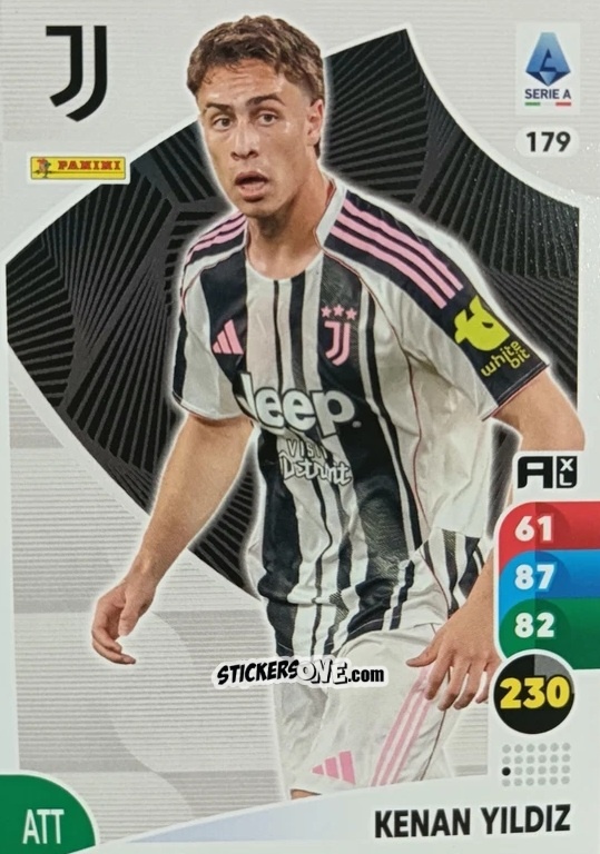 Cromo Kenan Yıldız - Calciatori 2025-2026. Adrenalyn Xl n. 179 - Panini