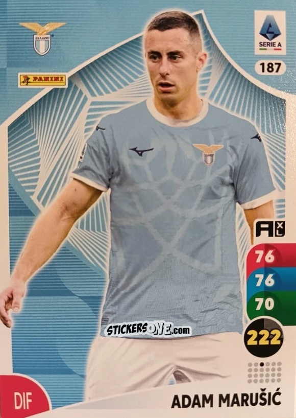 Sticker Adam Marušić - Calciatori 2025-2026. Adrenalyn Xl n. 187 - Panini