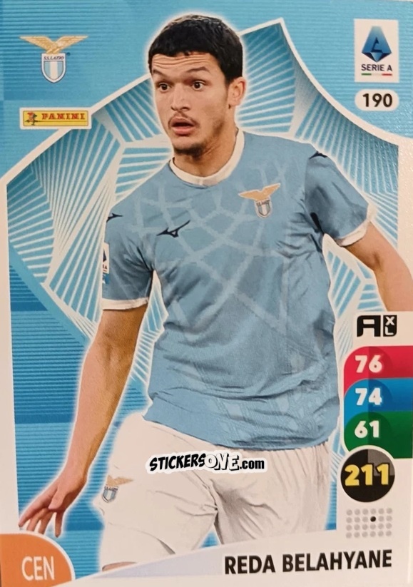 Sticker Reda Belahyane - Calciatori 2025-2026. Adrenalyn Xl n. 190 - Panini