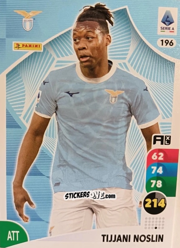 Sticker Tijjani Noslin - Calciatori 2025-2026. Adrenalyn Xl n. 196 - Panini