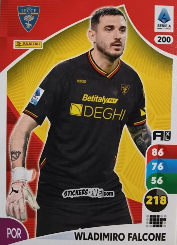Cromo Wladimiro Falcone - Calciatori 2025-2026. Adrenalyn Xl n. 200 - Panini