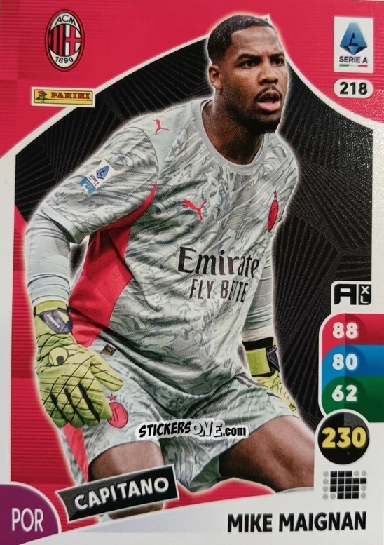 Figurina Mike Maignan - Calciatori 2025-2026. Adrenalyn Xl n. 218 - Panini