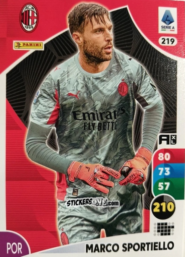 Cromo Marco Sportiello - Calciatori 2025-2026. Adrenalyn Xl n. 219 - Panini