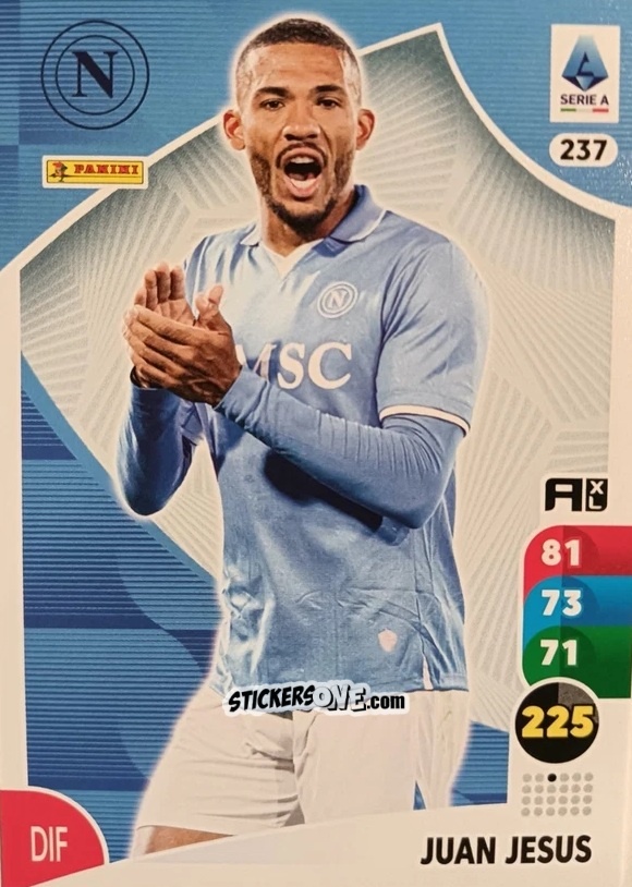 Cromo Juan Jesus - Calciatori 2025-2026. Adrenalyn Xl n. 237 - Panini