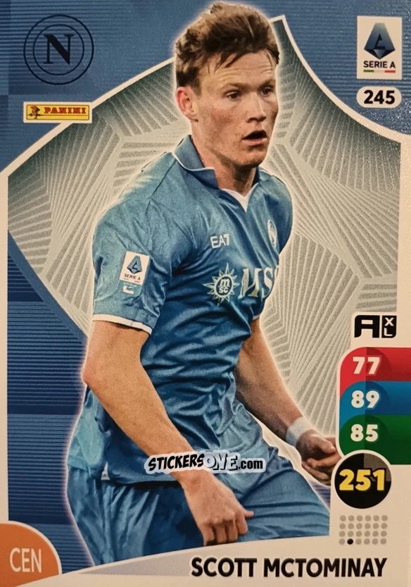 Figurina Scott McTominay - Calciatori 2025-2026. Adrenalyn Xl n. 245 - Panini