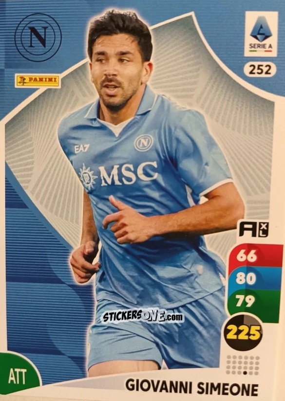 Cromo Giovanni Simeone - Calciatori 2025-2026. Adrenalyn Xl n. 252 - Panini