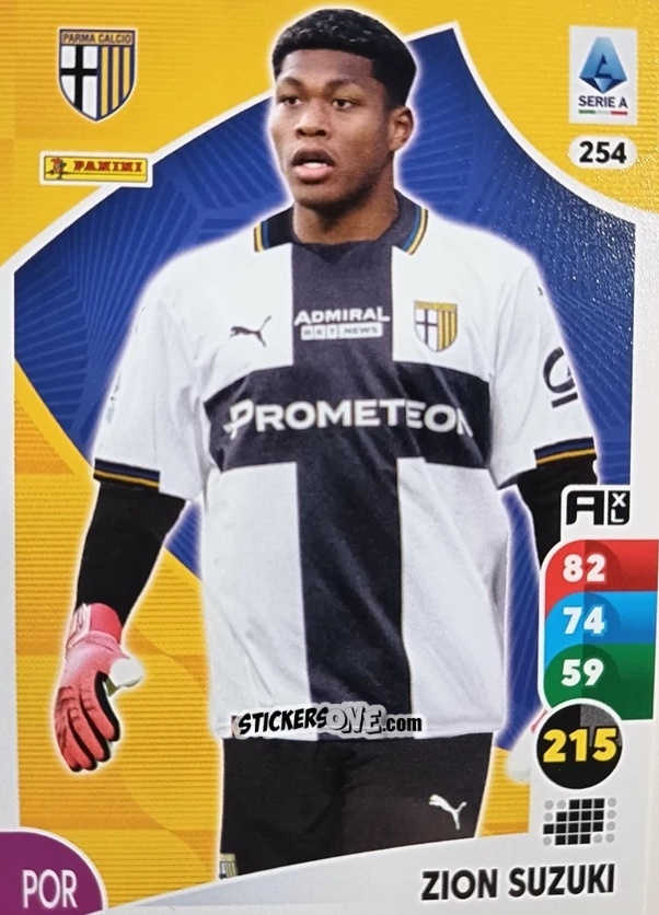 Cromo Zion Suzuki - Calciatori 2025-2026. Adrenalyn Xl n. 254 - Panini