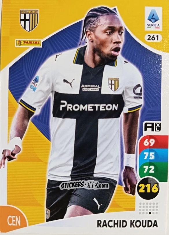 Sticker Rachid Kouda - Calciatori 2025-2026. Adrenalyn Xl n. 261 - Panini