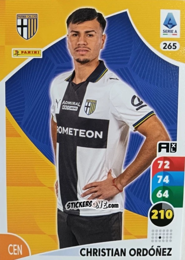 Sticker Christian Ordóñez - Calciatori 2025-2026. Adrenalyn Xl n. 265 - Panini