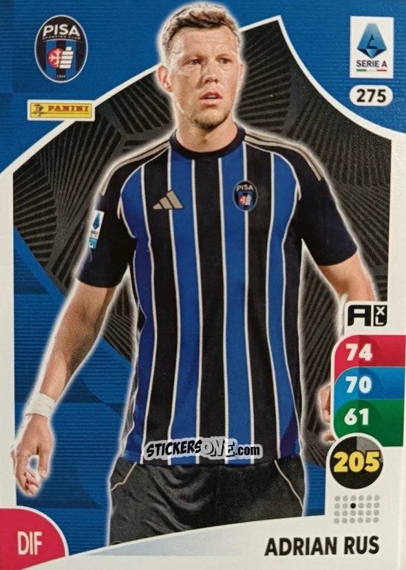 Figurina Adrian Rus - Calciatori 2025-2026. Adrenalyn Xl n. 275 - Panini