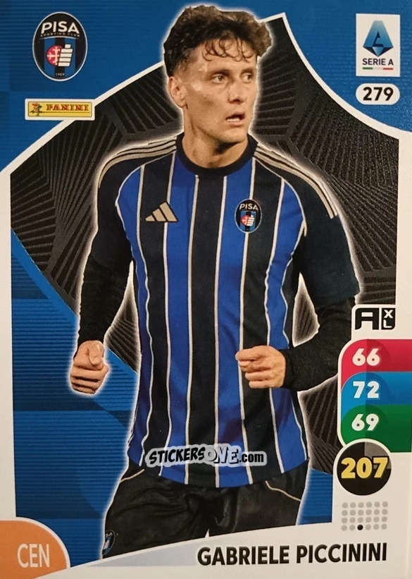Cromo Gabriele Piccinini - Calciatori 2025-2026. Adrenalyn Xl n. 279 - Panini