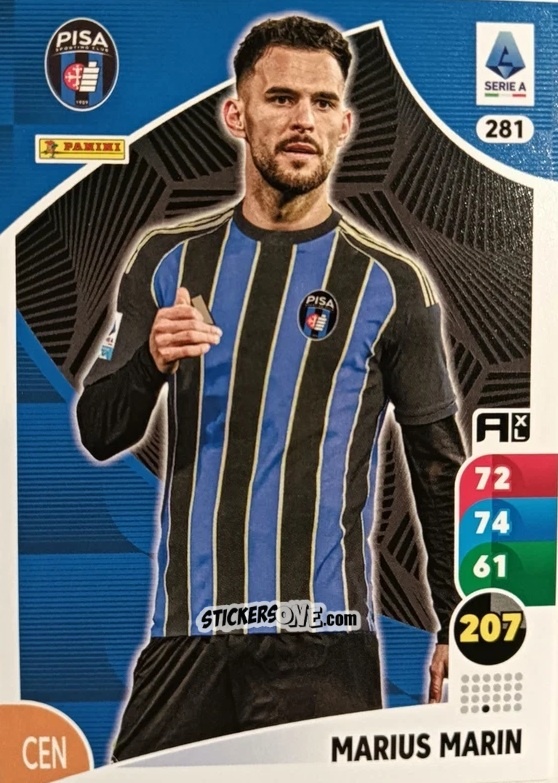 Figurina Marius Marin - Calciatori 2025-2026. Adrenalyn Xl n. 281 - Panini