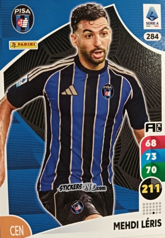 Cromo Mehdi Léris - Calciatori 2025-2026. Adrenalyn Xl n. 284 - Panini