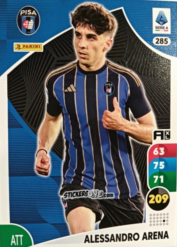 Cromo Alessandro Arena - Calciatori 2025-2026. Adrenalyn Xl n. 285 - Panini