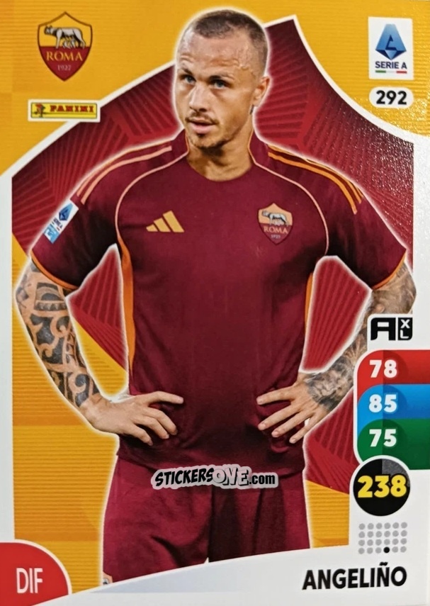 Cromo Angeliño - Calciatori 2025-2026. Adrenalyn Xl n. 292 - Panini