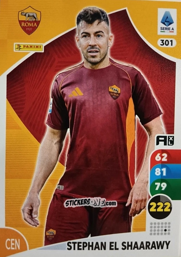 Cromo Stephan El Shaarawy - Calciatori 2025-2026. Adrenalyn Xl n. 301 - Panini