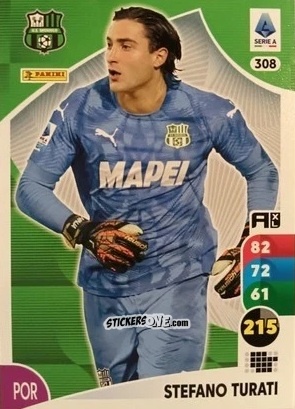Sticker Stefano Turati - Calciatori 2025-2026. Adrenalyn Xl n. 308 - Panini