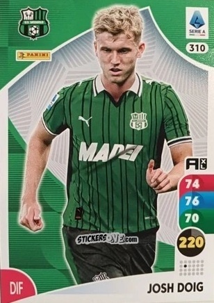 Sticker Josh Doig - Calciatori 2025-2026. Adrenalyn Xl n. 310 - Panini