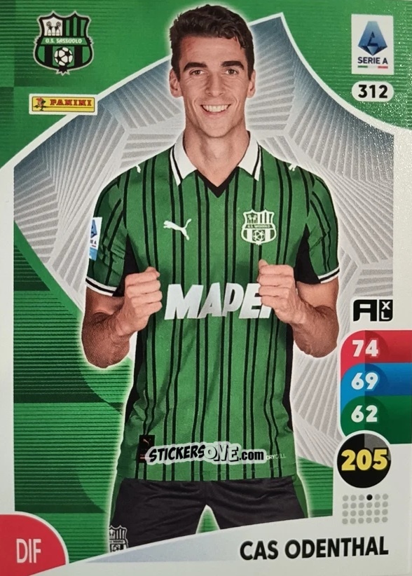 Cromo Cas Odenthal - Calciatori 2025-2026. Adrenalyn Xl n. 312 - Panini