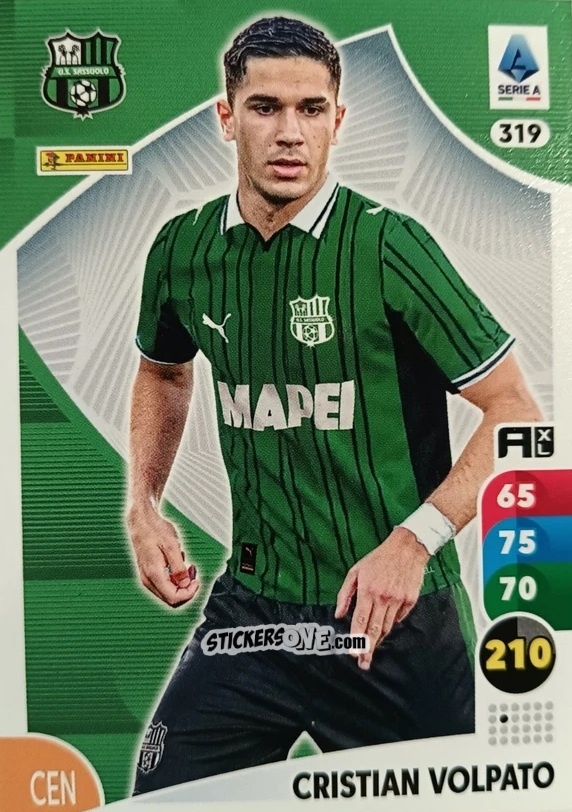 Cromo Cristian Volpato - Calciatori 2025-2026. Adrenalyn Xl n. 319 - Panini