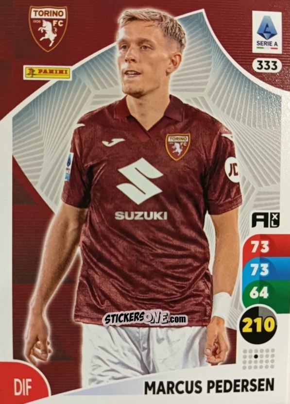 Sticker Marcus Pedersen - Calciatori 2025-2026. Adrenalyn Xl n. 333 - Panini