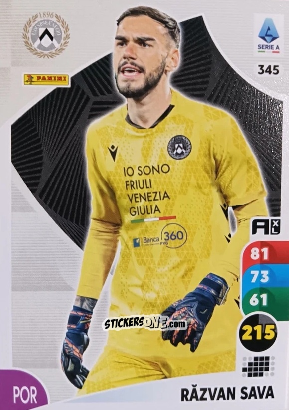 Cromo Răzvan Sava - Calciatori 2025-2026. Adrenalyn Xl n. 345 - Panini
