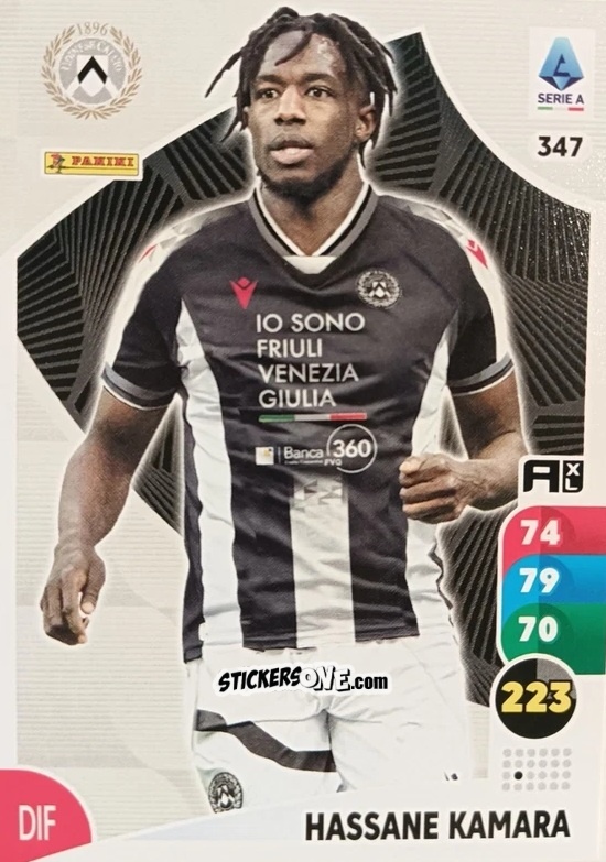Cromo Hassane Kamara - Calciatori 2025-2026. Adrenalyn Xl n. 347 - Panini