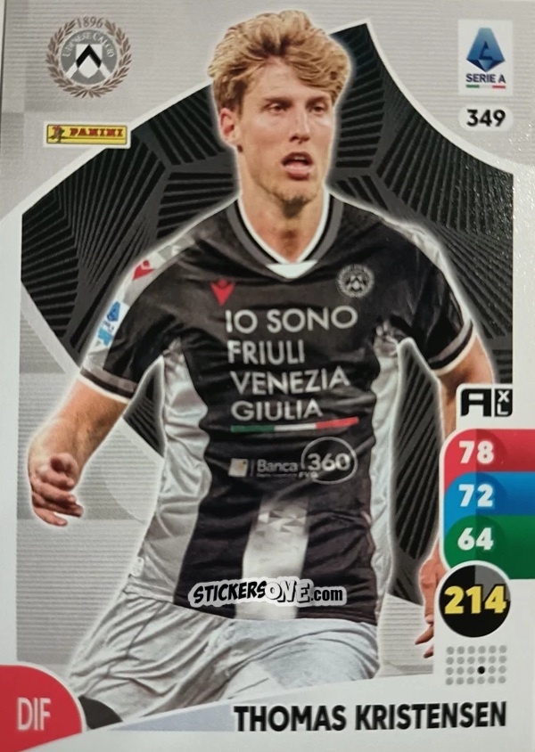 Sticker Thomas Kristensen - Calciatori 2025-2026. Adrenalyn Xl n. 349 - Panini