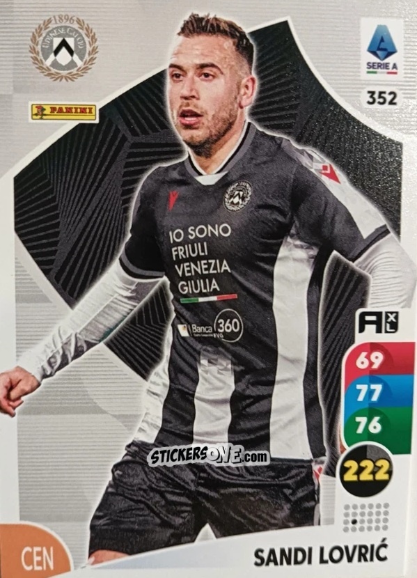 Cromo Sandi Lovrić - Calciatori 2025-2026. Adrenalyn Xl n. 352 - Panini