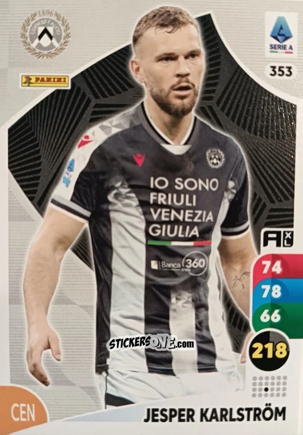 Cromo Jesper Karlström - Calciatori 2025-2026. Adrenalyn Xl n. 353 - Panini