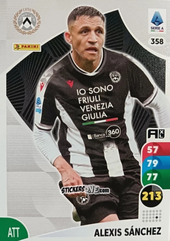 Figurina Alexis Sánchez - Calciatori 2025-2026. Adrenalyn Xl n. 358 - Panini