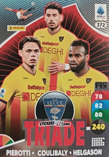 Sticker Santiago Pierotti / Lassana Coulibaly / Thórir Jóhann Helgason - Calciatori 2025-2026. Adrenalyn Xl n. 372 - Panini