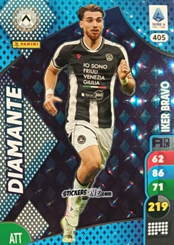 Cromo Iker Bravo - Calciatori 2025-2026. Adrenalyn Xl n. 405 - Panini