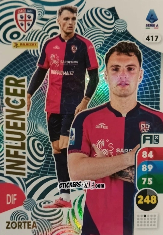 Cromo Nadir Zortea - Calciatori 2025-2026. Adrenalyn Xl n. 417 - Panini