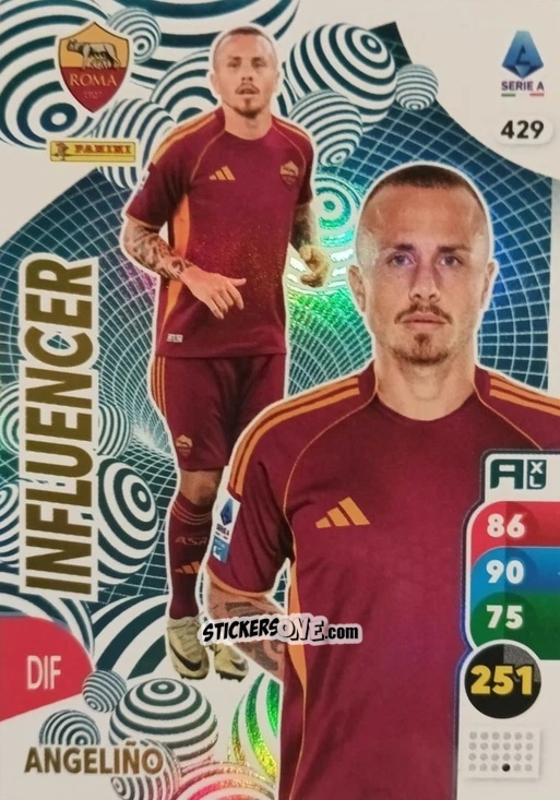 Cromo Angeliño - Calciatori 2025-2026. Adrenalyn Xl n. 429 - Panini