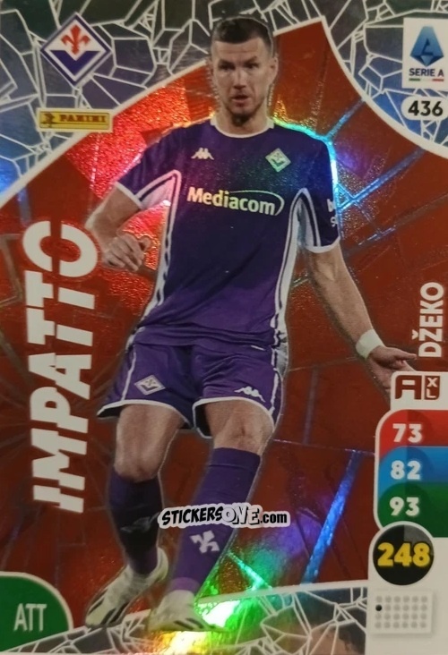 Figurina Edin Džeko - Calciatori 2025-2026. Adrenalyn Xl n. 436 - Panini