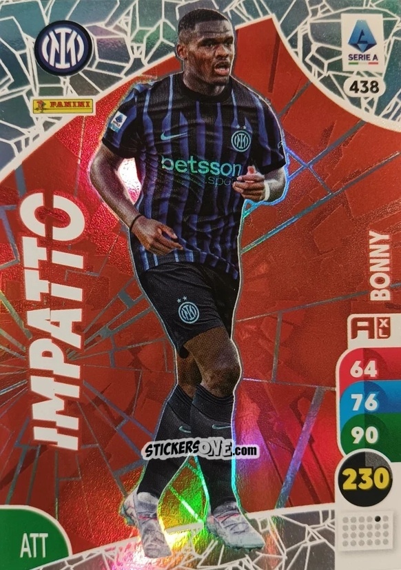Figurina Ange-Yoan Bonny - Calciatori 2025-2026. Adrenalyn Xl n. 438 - Panini