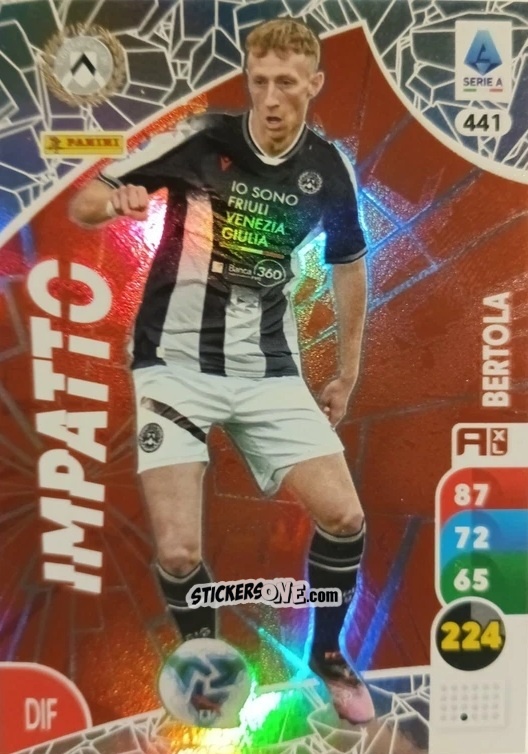 Cromo Nicolò Bertola - Calciatori 2025-2026. Adrenalyn Xl n. 441 - Panini