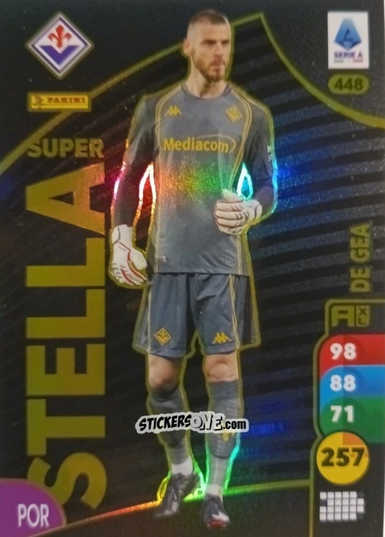 Figurina David De Gea - Calciatori 2025-2026. Adrenalyn Xl n. 448 - Panini
