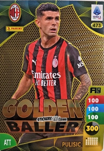 Cromo Christian Pulisic - Calciatori 2025-2026. Adrenalyn Xl n. 473 - Panini