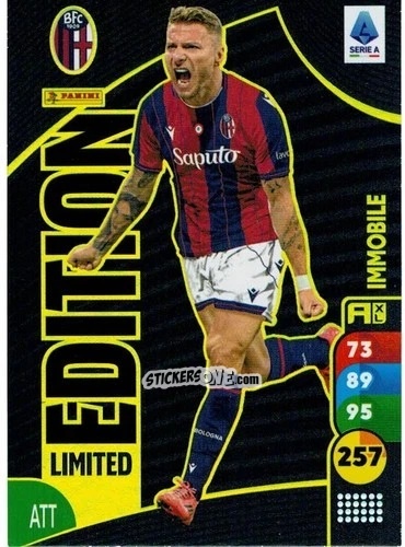 Figurina Ciro Immobile - Calciatori 2025-2026. Adrenalyn Xl n. LE-CI - Panini