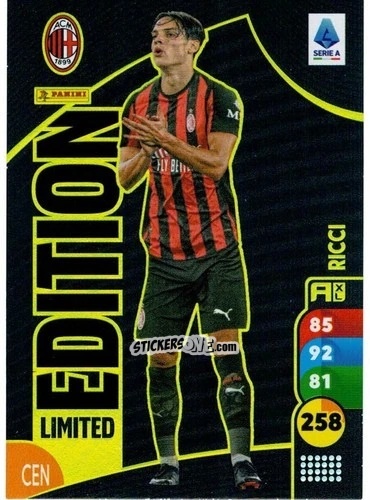 Sticker Samuele Ricci - Calciatori 2025-2026. Adrenalyn Xl n. LE-SR - Panini