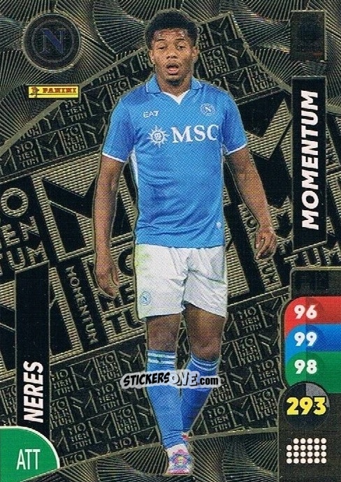 Figurina David Neres - Calciatori 2025-2026. Adrenalyn Xl n. M4 - Panini