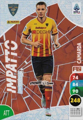 Figurina Francesco Camarda - Calciatori 2025-2026. Adrenalyn Xl n. LEI-FC - Panini
